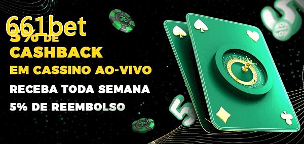 Promoções do cassino ao Vivo 661bet